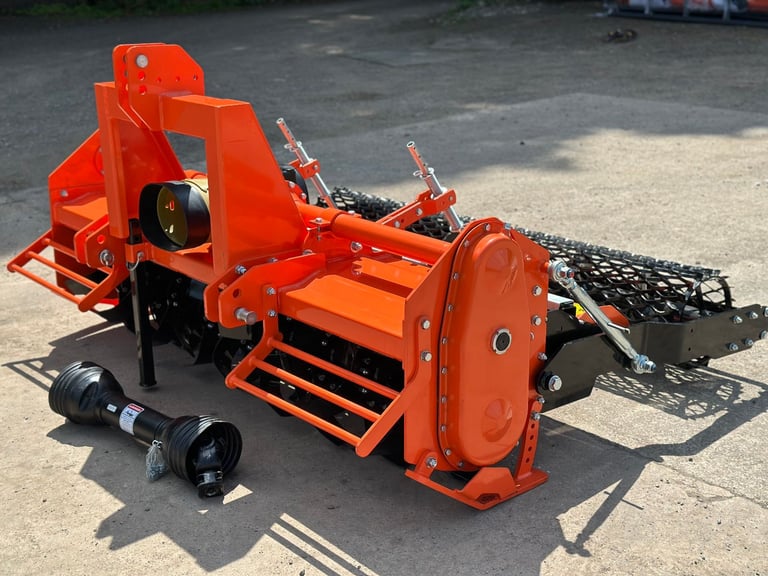 NEW Heavy Duty 200 cm Stone Burier Rotavator Tiller Packer Roller for tractor
