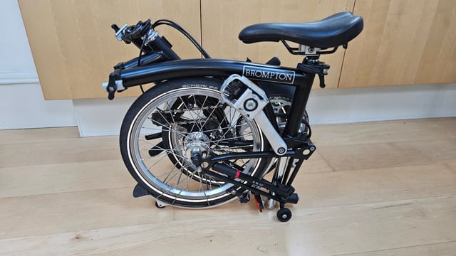 Brompton 6-speed folding bicycle in Edinburgh City Centre
