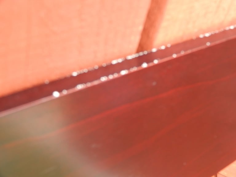 Large wall mirror with wooden frame