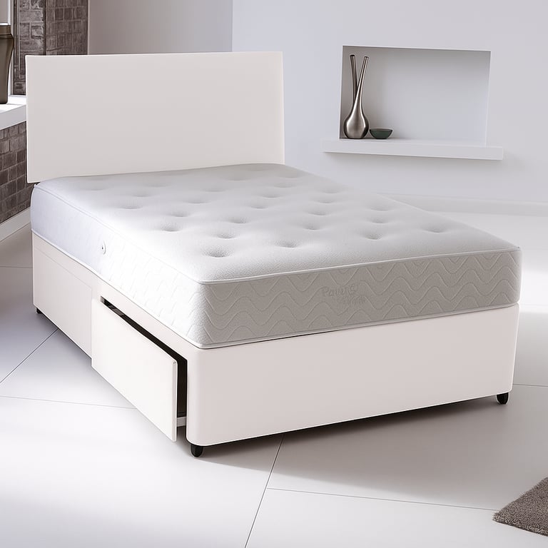 image for Comfortable Divan Bed with Storage and Mattress – Perfect Furniture for Modern UK Bedrooms