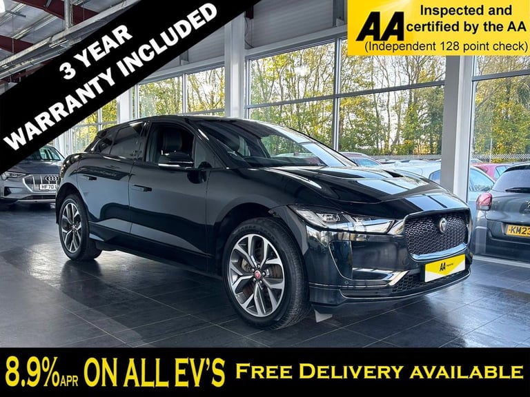 2022 Jaguar I-Pace 400 90kWh HSE Black SUV 5dr Electric Auto 4WD (400 ps) 1 OWNER FROM NEW HATCHB...