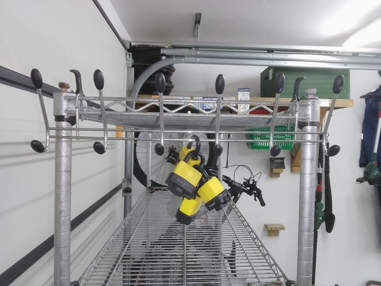 Shelving, Crates, padlocks & tape