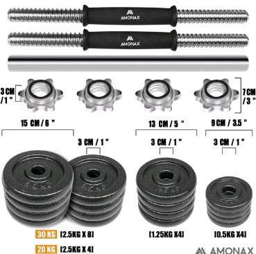 Amonax 20kg Dumbbell Set - RRP £69.99