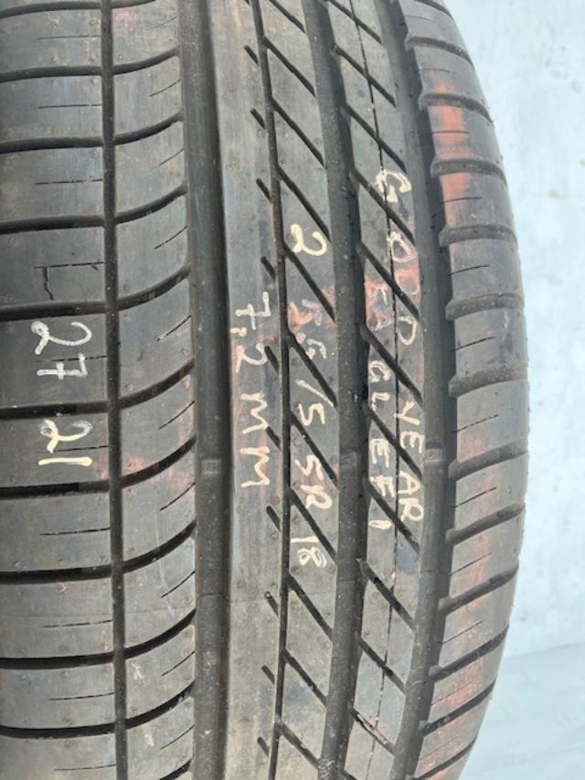 255/55R18 109V GOODYEAR EAGLE F1 7MM RUN FLAT RSC DATE 1421 - NO PUNCTURES