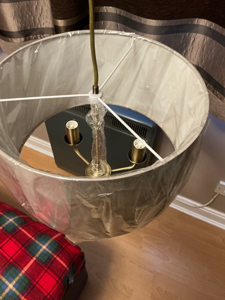 Light fitting with shade brand new