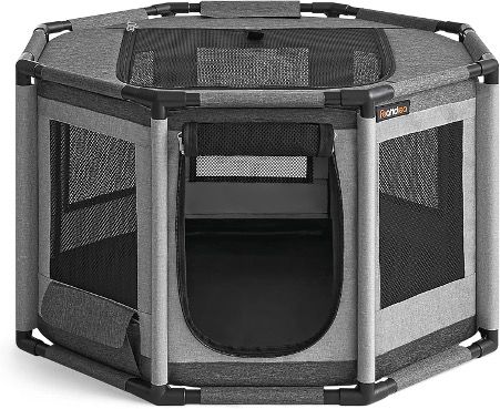 image for Feandrea fabric enclosed pet pen - large 