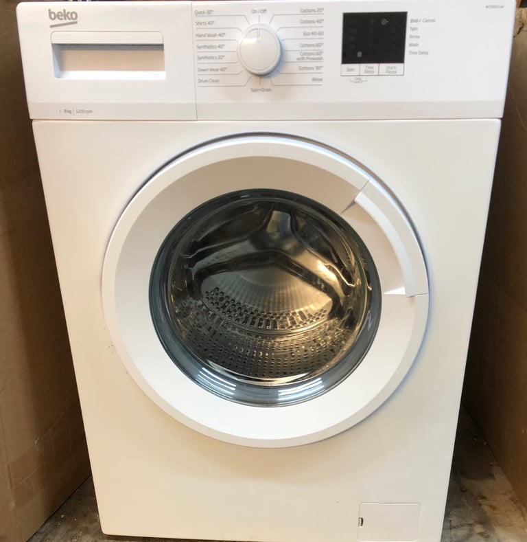image for Beko 8kg,1200 spin washing machine. Model WTK82011W