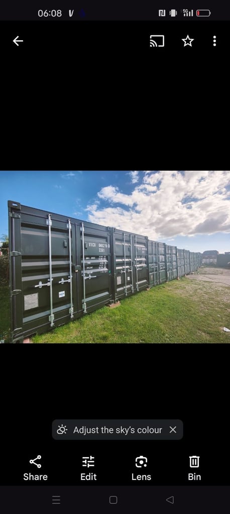 Storage containers to rent. 20x8ft. Angmering. 