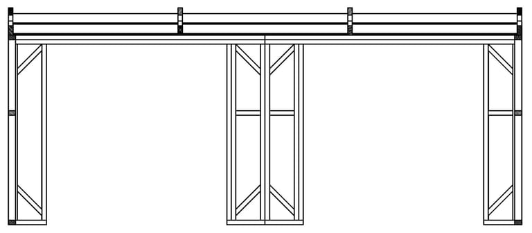 Field shelter materials 5.228m (17' 1.8") by 3.578m (11' 9") internal size 