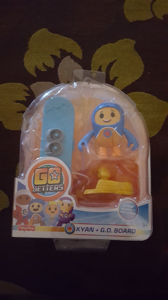 image for mattel go jetters action kyan figure and g.o. board with sphinx character souvenir included  new