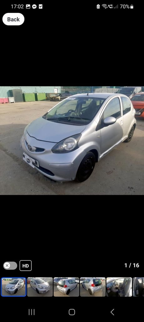 image for Toyota aygo 2008 breaking 