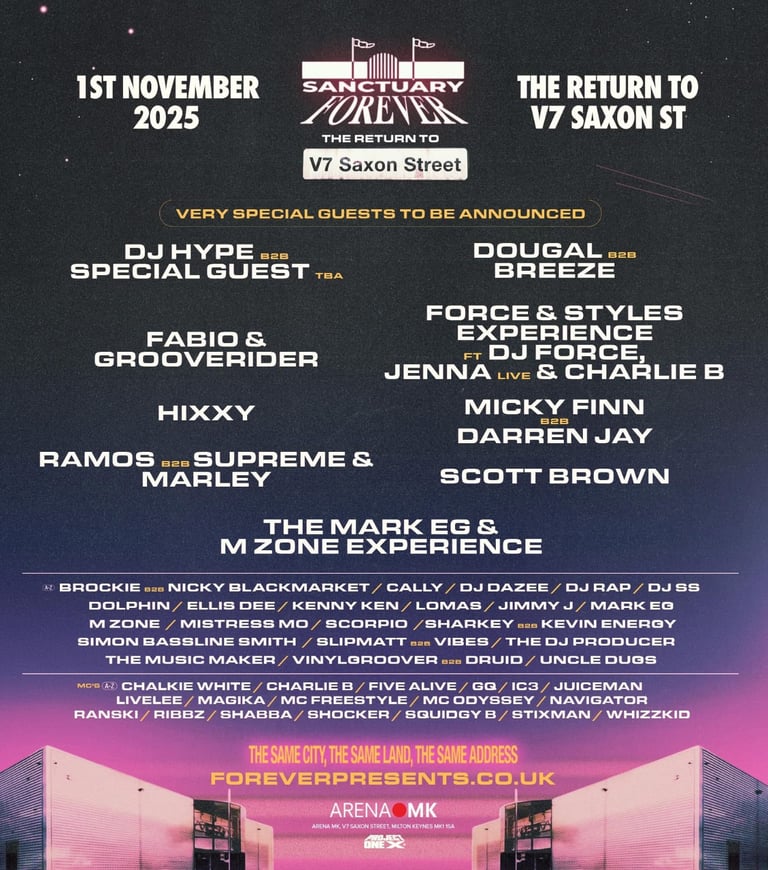 image for 2 x vip tickets for sanctuary forever v7 Saxon street 