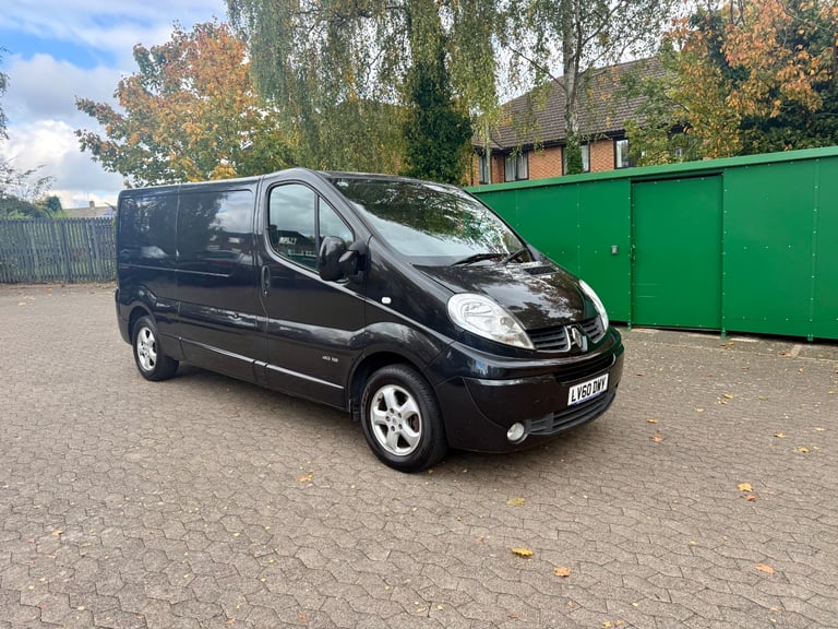 2010 Renault Trafic Sportive Sat Nav Lwb Alloys Black Vauxhall vivaro Sportive