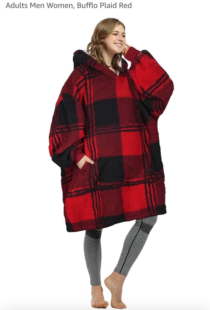 Catalonia Premium Warm Wearable Blanket, Soft Hooded Snuggle Blanket