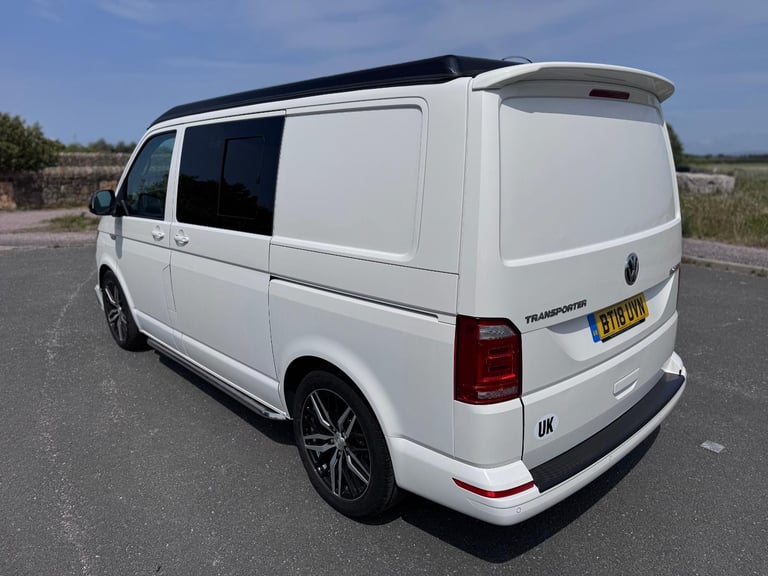 2018 VOLKSWAGEN TRANSPORTER T6 SPORTLINE 204BHP DSG. POP TOP. SOLAR.NO VAT