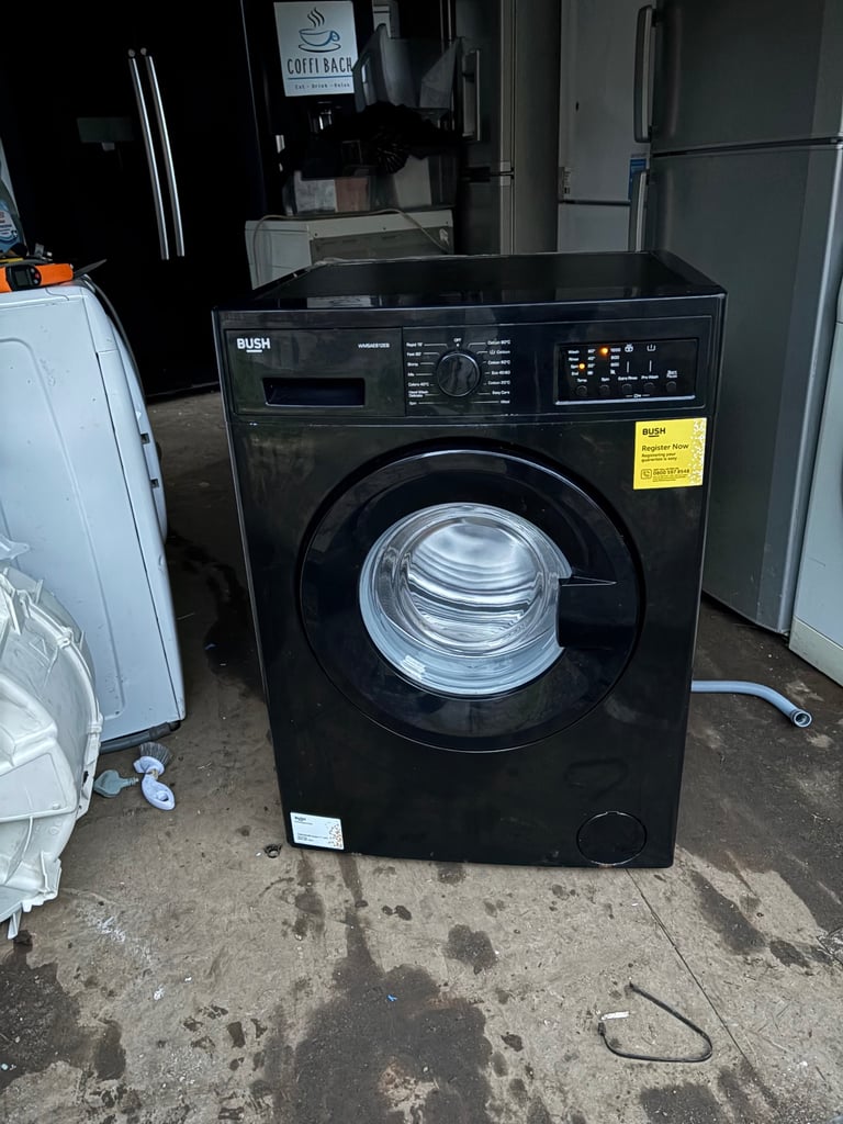 image for Bush washing machine WMSAE812EB 8kg drum—free delivery 