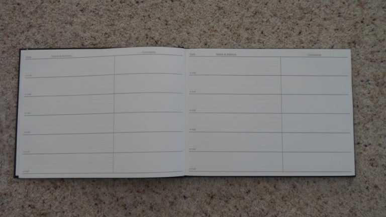 Visitors Book - brand new!