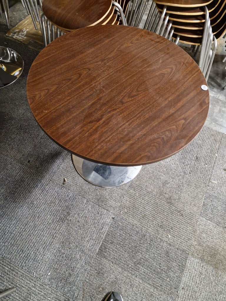 Cafe bistro table and 4 chair set for canteen and restaurant (20 sets available)