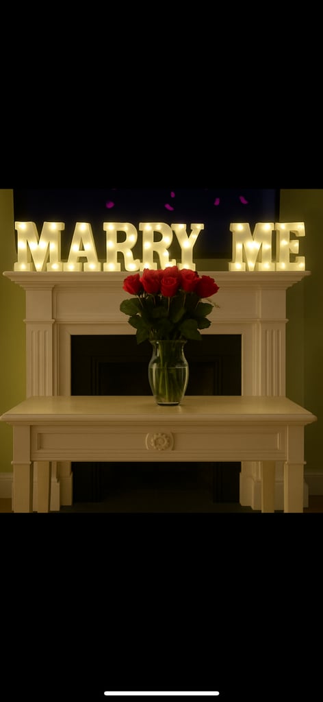 Marry Me Sign Decoration for Proposal