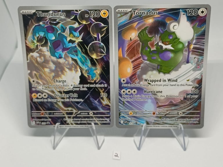 image for Pokemon Card Tornados Thundurus 209/210 Black Bolt White Flare ETB Promos #2