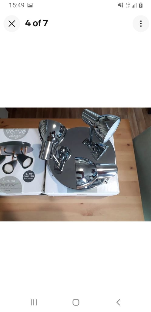 2 ceiling spot light fitting 