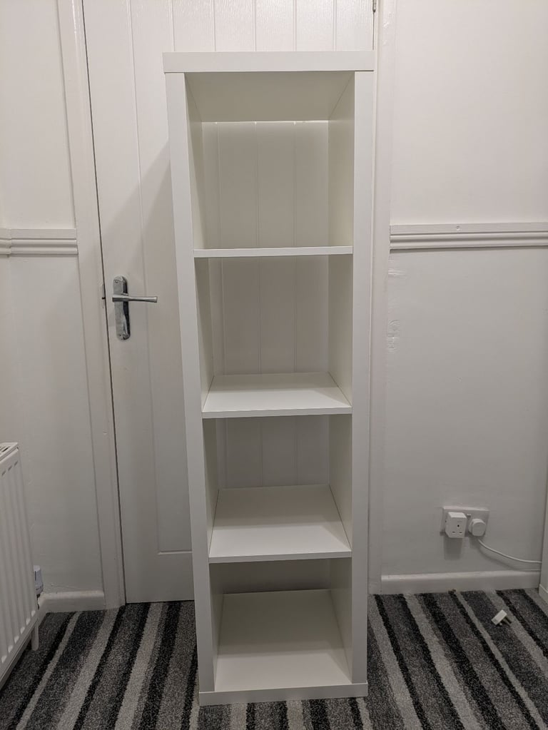 White 4 shelf storage unit 