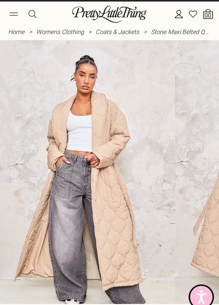 image for Brand New - Women’s Quilted Coat with belt 