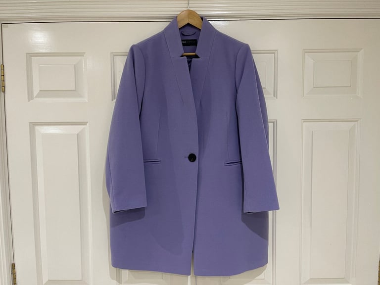image for M & S Collection Petite Purple Coat- Size 18