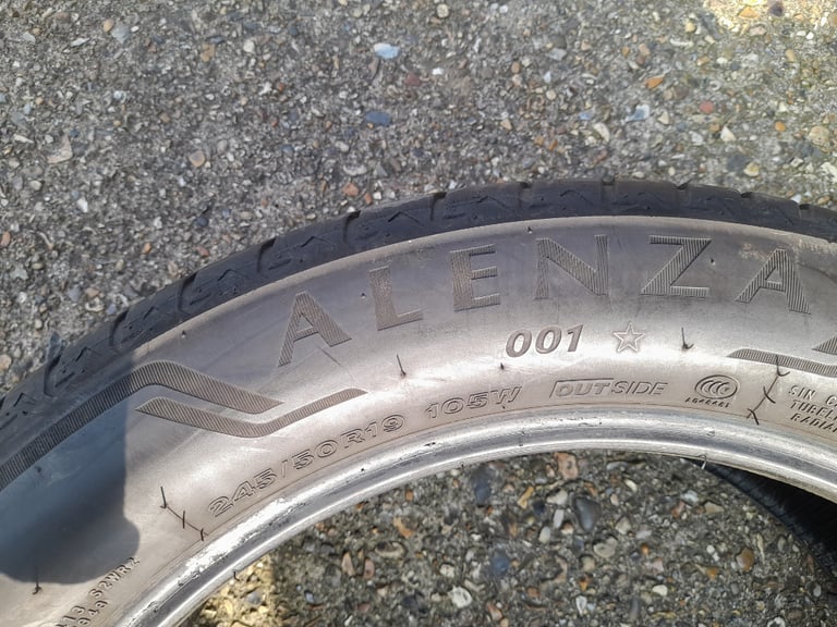 Set of Bridgestone Alenza 245 50 19 Tyres Runflat in West London Area