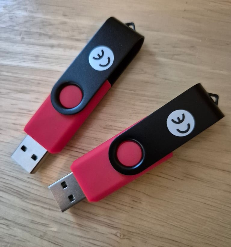 USB Memory Sticks. X2. New. 128MB each