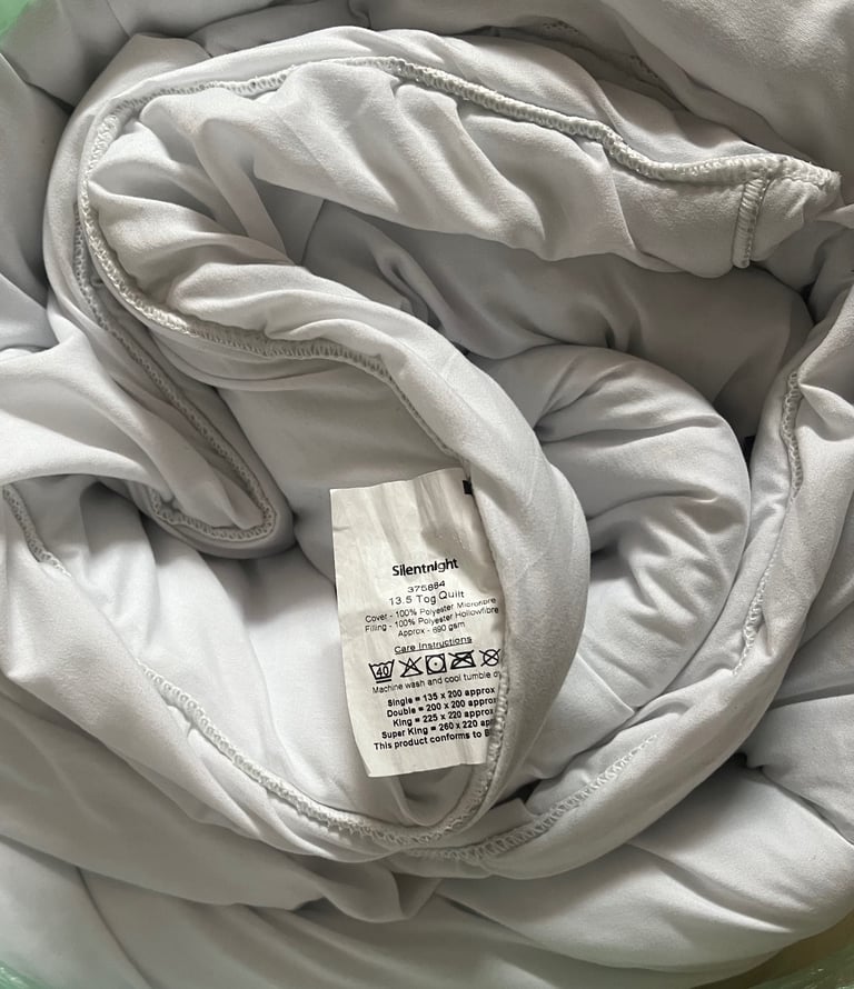silentnight double duvet, bed cover bundle 