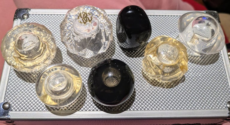 image for Perfume bottle tops and bottles tops mainly 