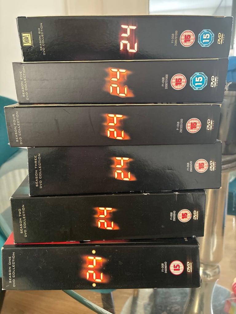 image for 24 series dvds