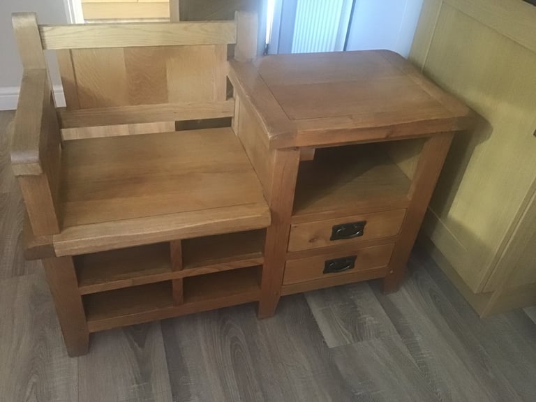 image for Oak phone bench