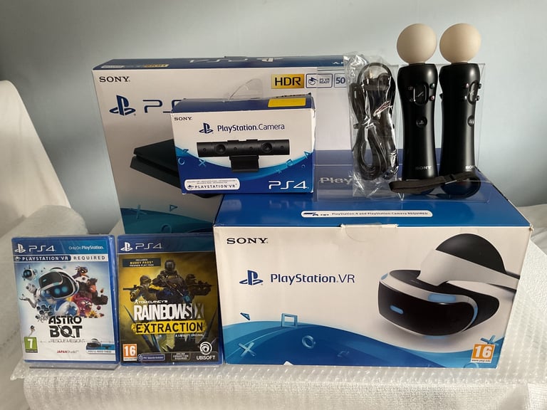 Sony PlayStation 4 Slim 500GB Home Console PSVR Bundle - Mostly New & Sealed