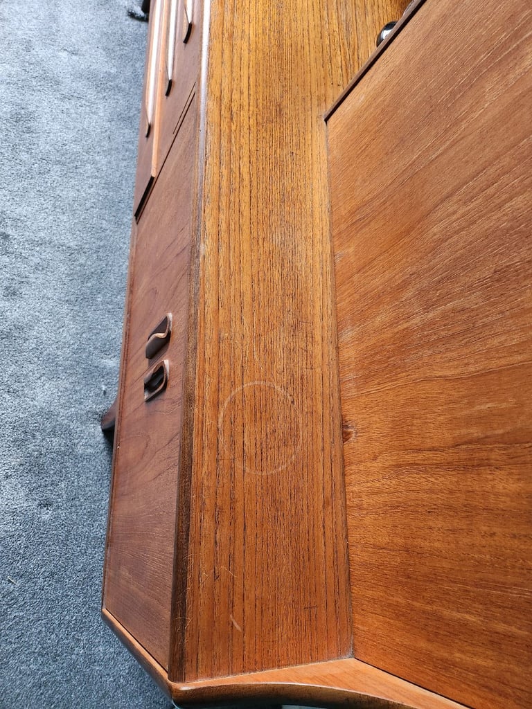 Gplan teak Fresco sideboard bureau high top wareham bh20 