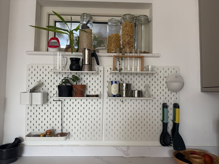 image for 2x Ikea Skadis Pegboard 56x56