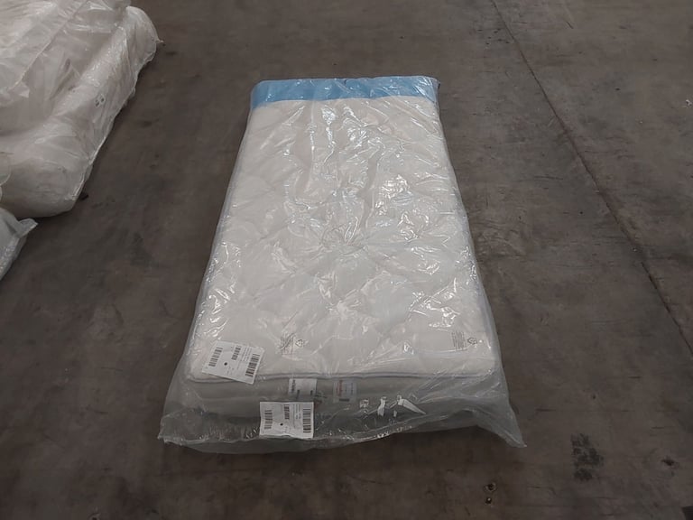 image for QUALITY BAGGED SINGLE 90cm AIRSPRUNG LUXURY QUILTED MEDIUM MATTRESS