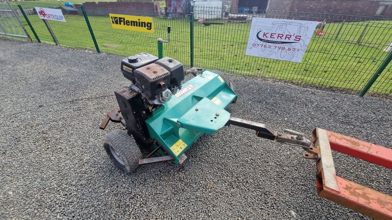 Quad atv petrol scarifier / flail mower farm stables tractor 