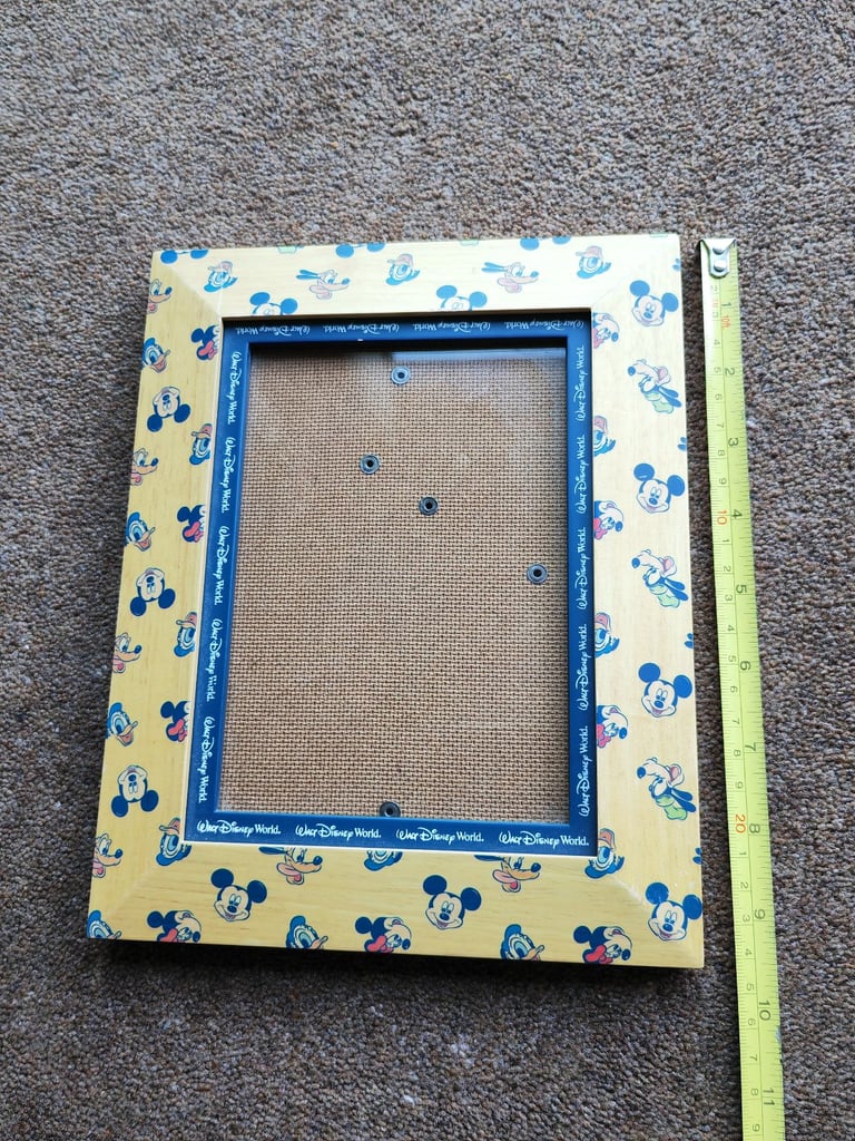 Walt Disney world picture frame and new small Disney stationery set 