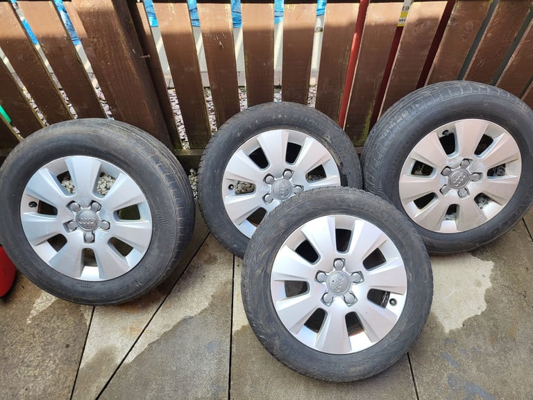 GENUINE "AUDI "ALLOY WHEELS 15&quot;