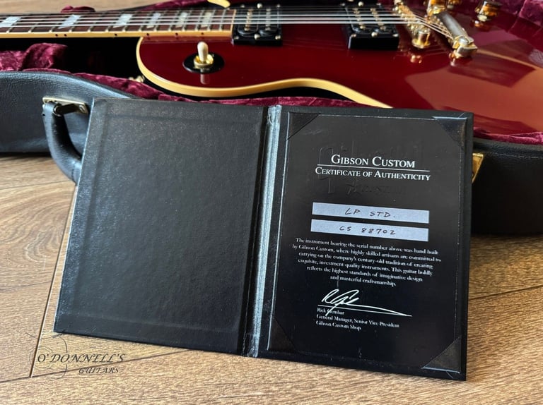Gibson Custom Shop 1 of 25 LTD ED Les Paul Standard *Jimmy Page #3* Candy Apple Red over Gold Top