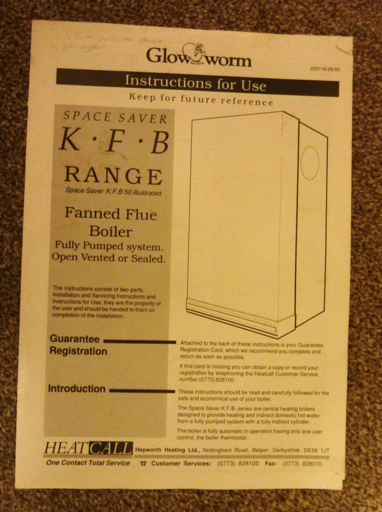image for Glow Worm Boiler KFB6 Fully Working