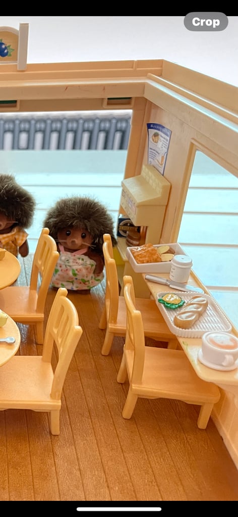 Sylvanian families vintage Blackcurrant cafe and fish and chip van immaculate 