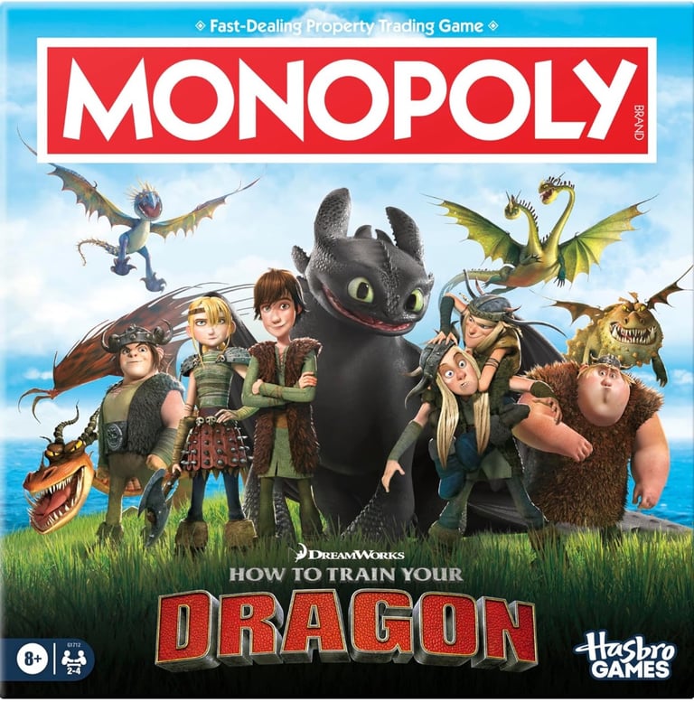 image for Brand new DreamWorks How to Train Your Dragon Edition Monopoly Board Game