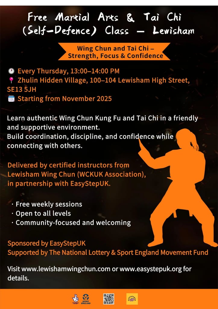 Free Martial Arts & Tai Chi (Self-Defence) Class – Lewisham