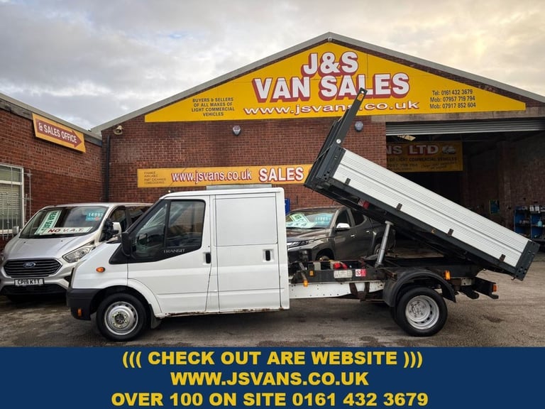 2014 14 FORD TRANSIT 2.2 TDCI 350 TIPPER C/CAB 4DR DIESEL MANUAL RWD L4 (DRW) (1