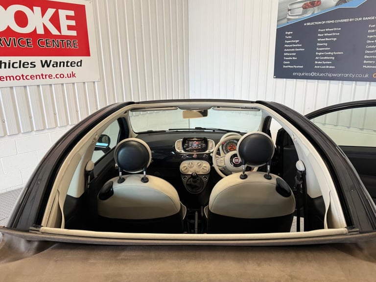 2018 Fiat 500C 1.2 Lounge Euro 6 (s/s) 2dr CONVERTIBLE Petrol Manual