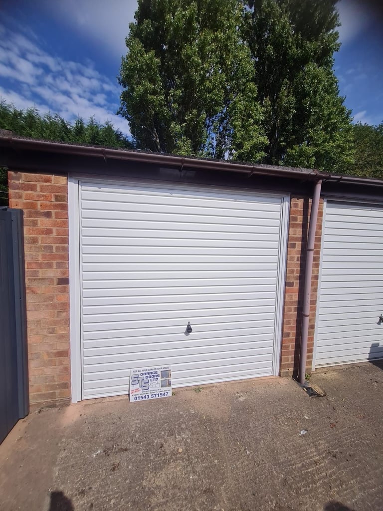 New White Hormann Up & Over Garage Door – Durable, Easy to Use & Fitted by Professionals