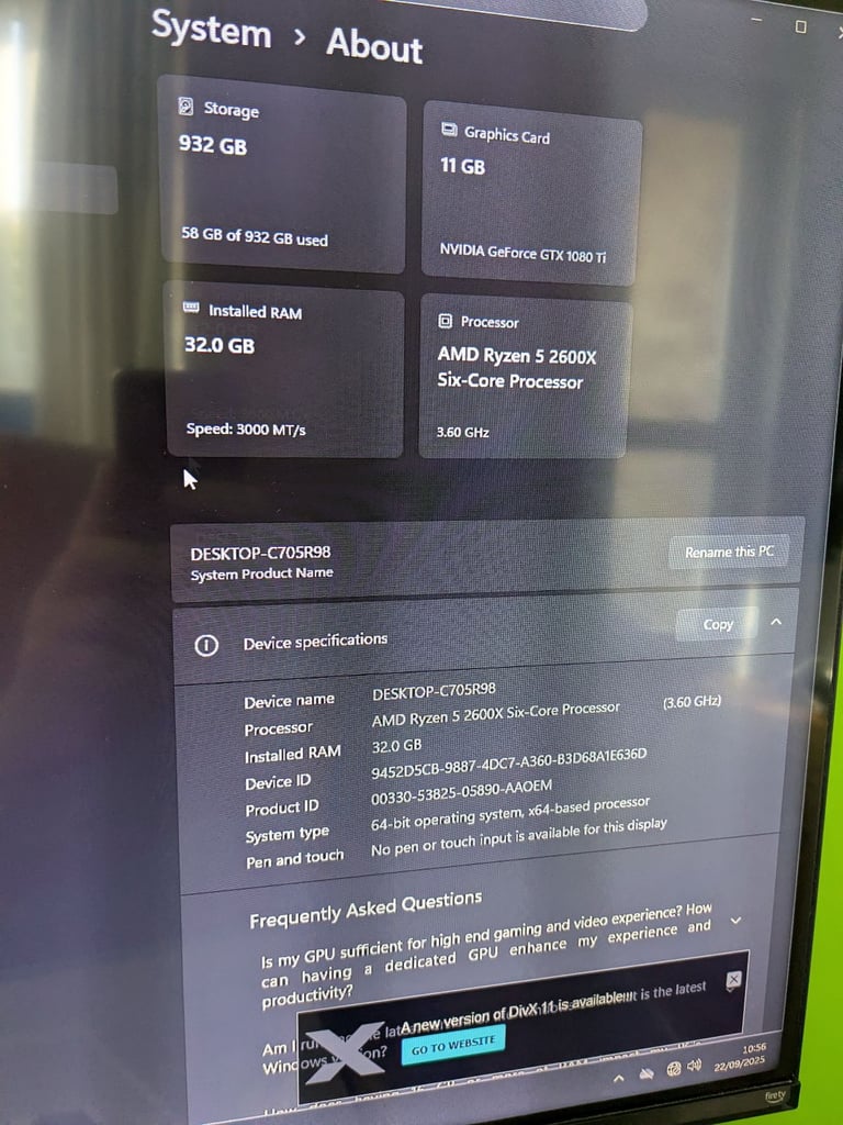 Ryzen 5 Nvidia GTX 1080 Ti 32gb Gaming/Streaming PC NVME SSD CoD Warzone Fortnite
